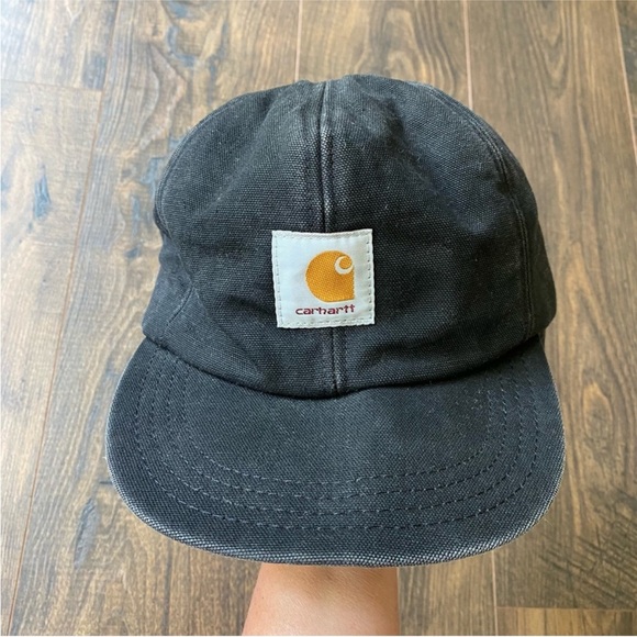 Carhartt Other - Carhartt Vintage Ear Flap Hat Black Size Large Quilted Interior